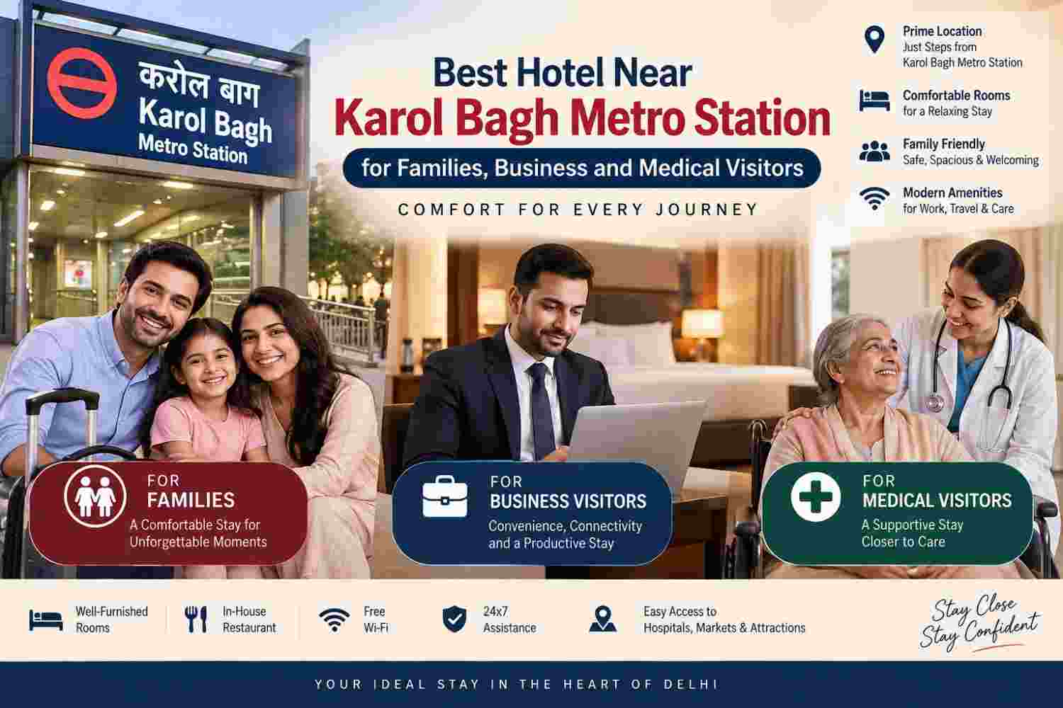 Best Hotel Near Karol Bagh Metro Station